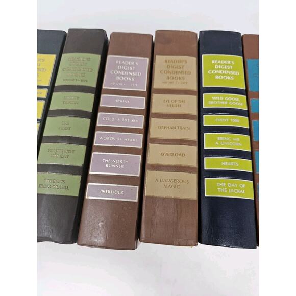 Readers Digest Condensed Books Lot of 10 First Edition Home Decor MCM Library - Picture 8 of 16